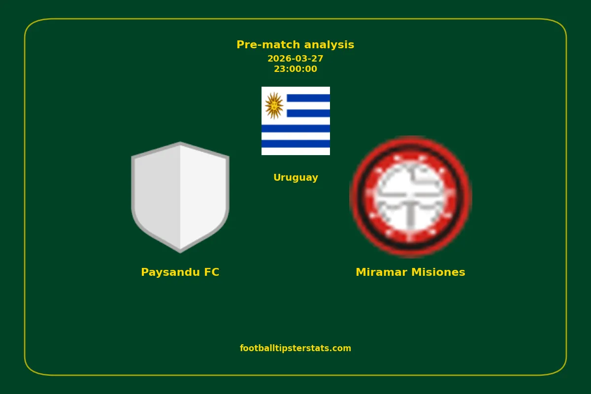 Pre-match analysis: Paysandu FC vs Miramar Misiones on 2026-03-27